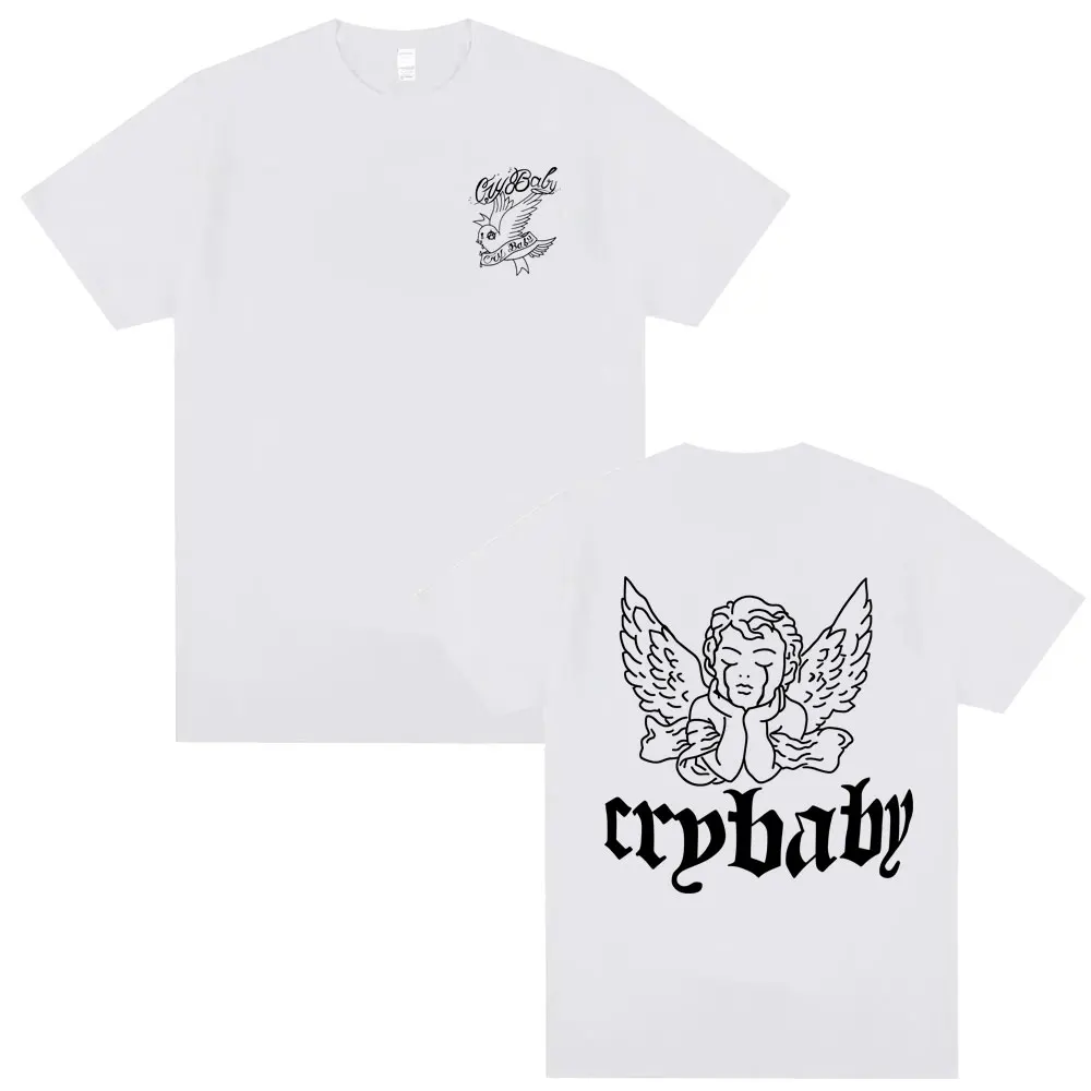 

Rapper Lil Peep Angel Crybaby T-shirt Men Women Fashion Hip Hop Oversized Short Sleeve T Shirts Men's Harajuku Rock Streetwear