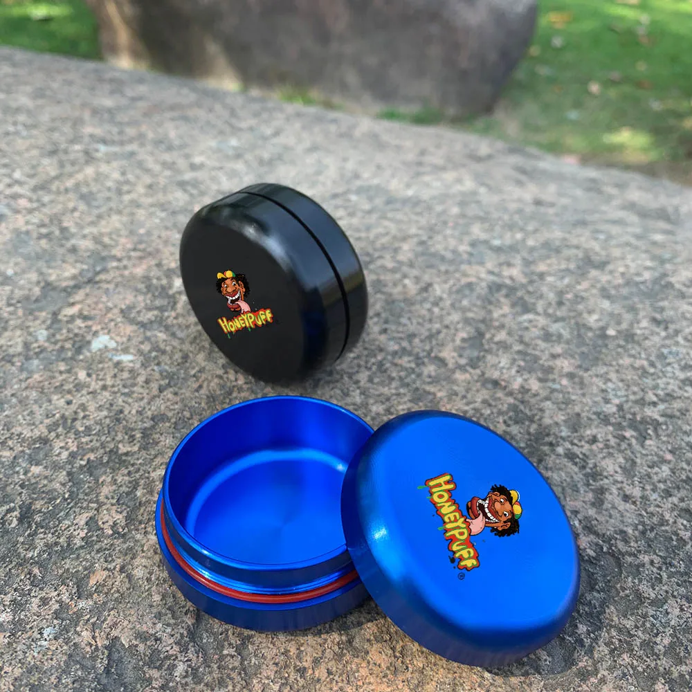 HONEYPUFF Stash Jar Herb Containers Aluminum Tobacco Case 35ML Airtight Storage Accessories