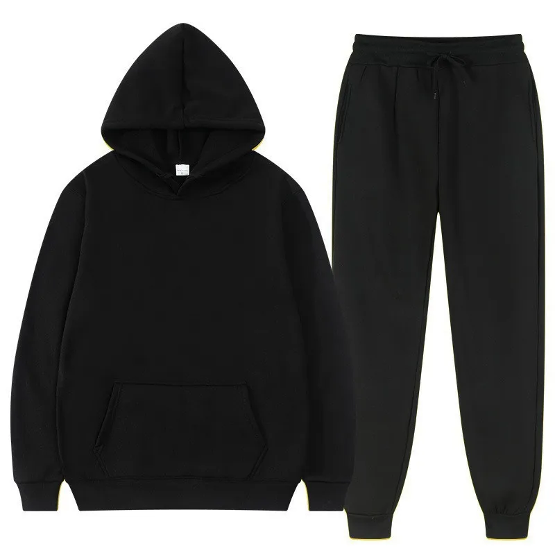 Welcome discount Neutral set men's and women's sports suits women's hoodie suit fashion fleece men's hoodie pants two-piece sets