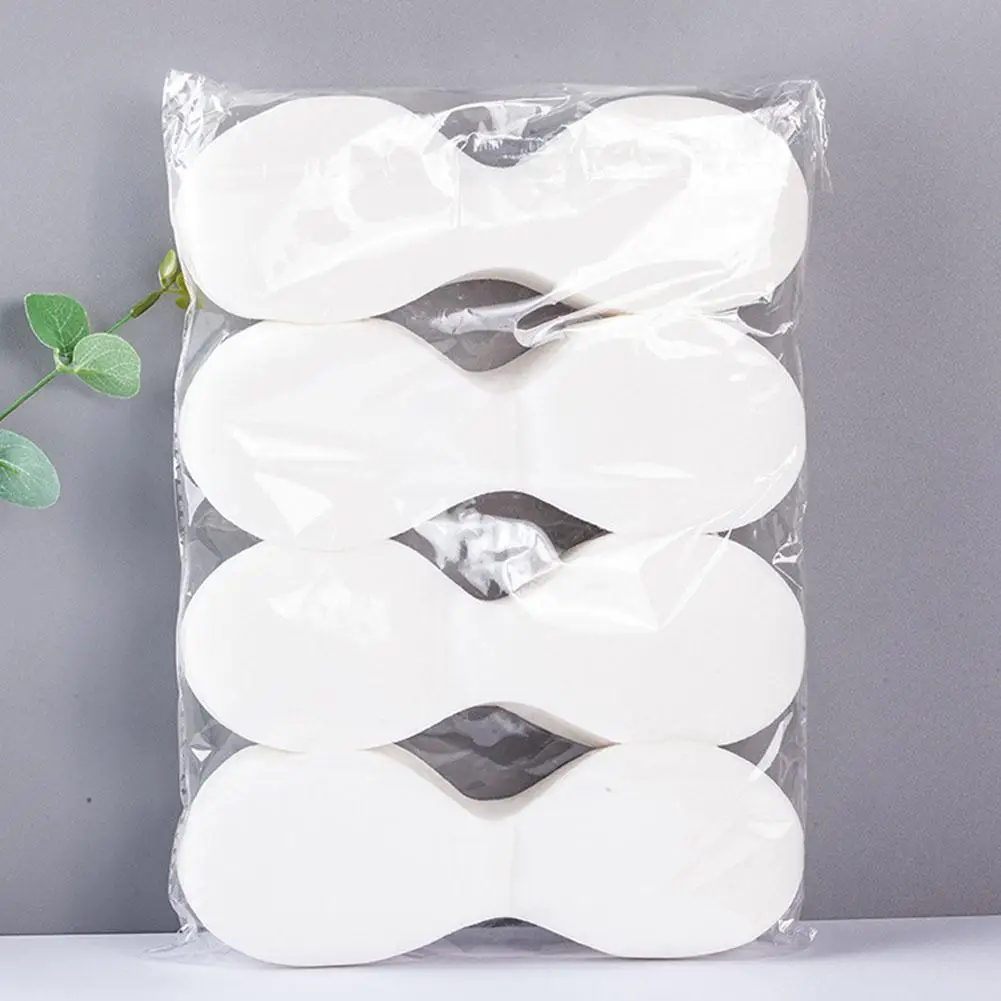 100/200/400 Uds parche en el ojo seco no tejido máscara de ojos desechable papel DIY algodón Natural cubiertas de ojos de papel herramientas para el cuidado de la piel Facial