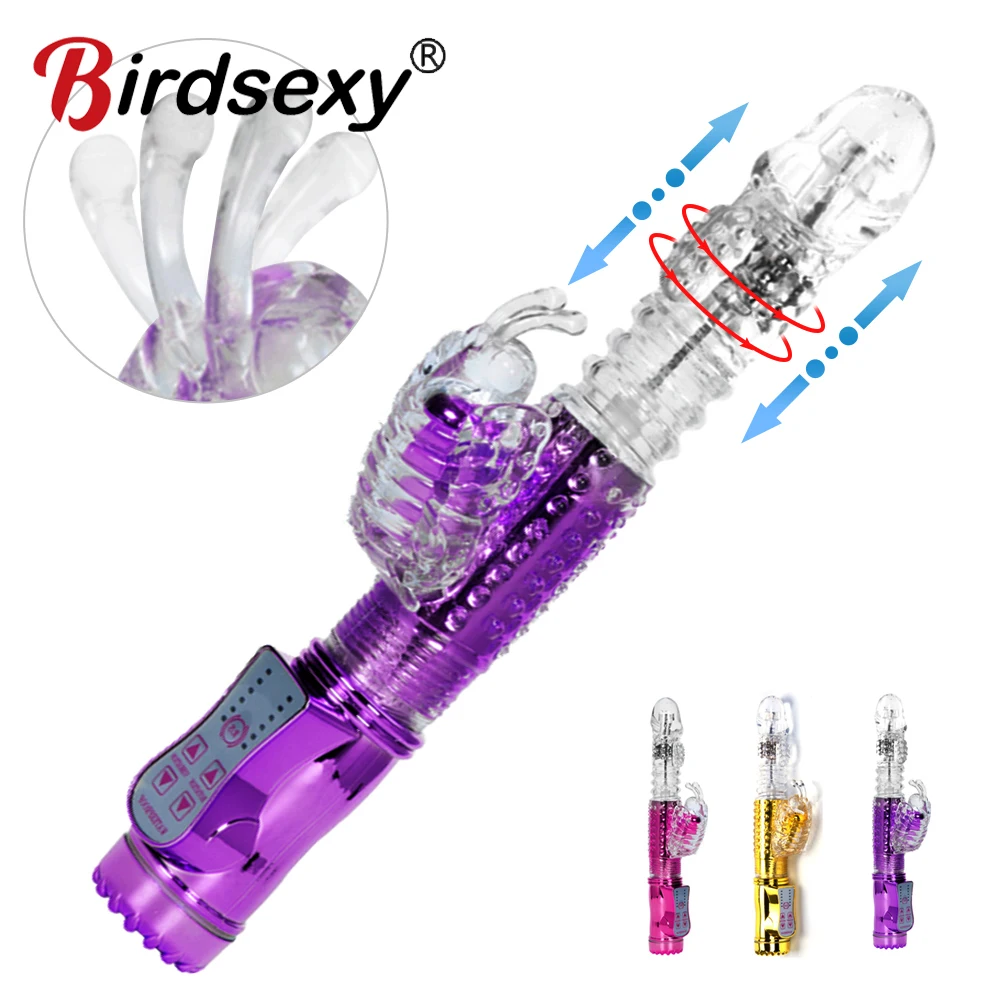 Vibrator Clitoris for Stimulator Dildo Telescopic Women