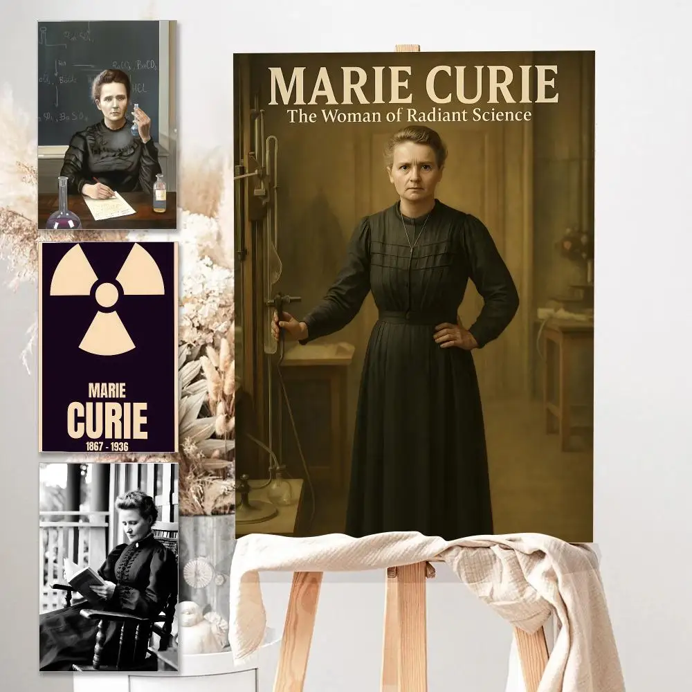 Marie Curiees Radioactivity Nobel Prize Polonium Painting Calligraphy 1200DPI painting Living room wall art Nordic art Unframed