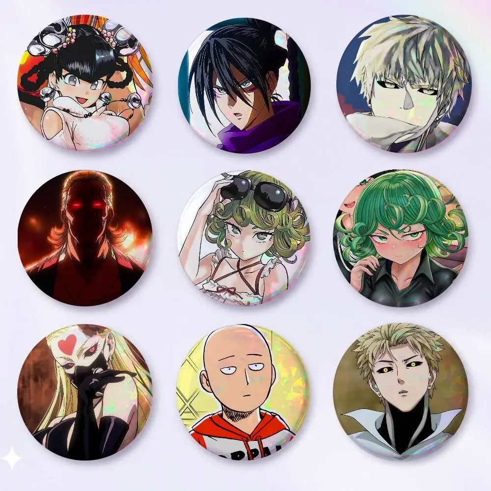 A-O-One P-Punch Man Cosplay COSTUME Badge Pin Tinplate Brooch Prop Xmas Gift Birthday Gift