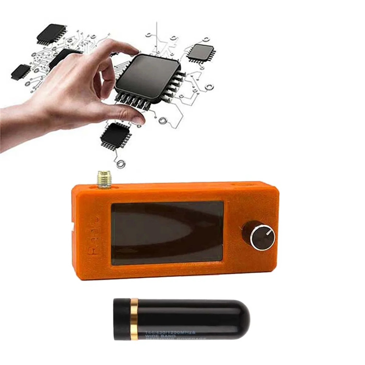 ASJQ-SI4732 Radio Receiver 0.5-108Mhz Portable Shortwave Radio Receiver All Band Radio Receiver HF SW MW VHF Mini Radio