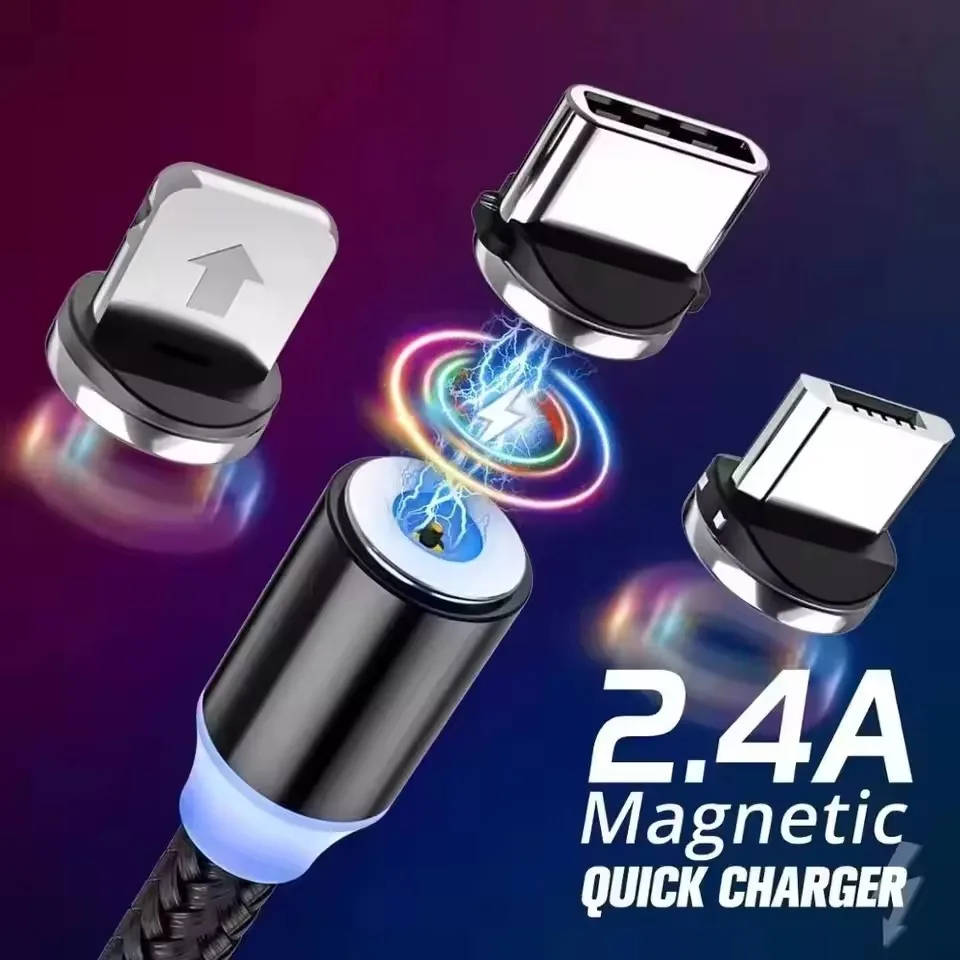 5 قطعة نصائح مغناطيسية عالمية لكابل مغناطيسي مستدير نوع C مايكرو USB المغناطيس استبدال أجزاء الهاتف المحمول الغبار محول القابس