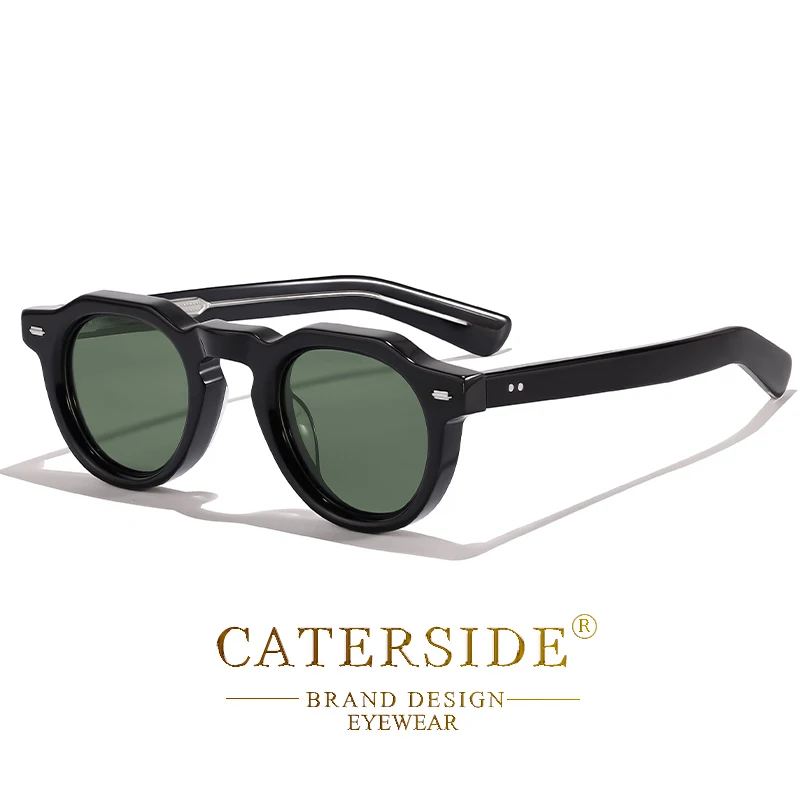 CATERSIDE Acetat-Sonnenbrille für Herren, polarisiert, kleiner Rahmen, hochwertige Sonnenbrille für Damen, Party, Reisen, Outdoor-Brille – Detail 14