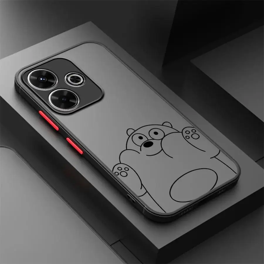 Capa de telefone para redmi a4 13c 10 14c k40 pro 12c 9 a1 a2 plus tpu capa fofa de desenho animado urso