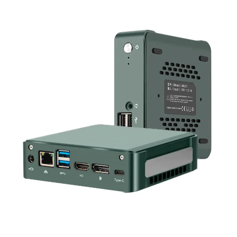 MU01 มินิเดสก์ท็อปพีซีอลูมิเนียมประสิทธิภาพสูงสำหรับสำนักงานเกมและการใช้งานอุตสาหกรรมขนาดพกพาพร้อมปลั๊ก AU และ US
