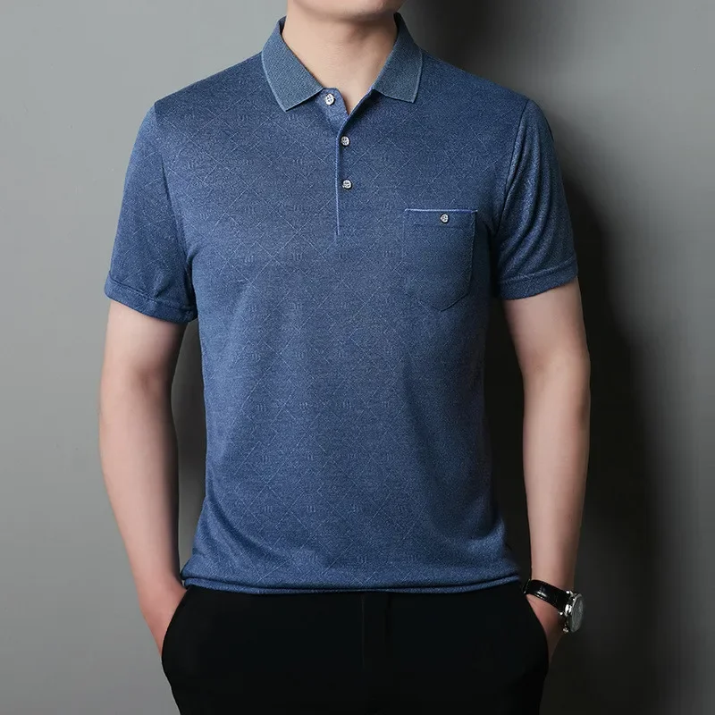 2024 New Fashion 95% Cotton Polo Shirt for Men Short Sleeve Summer Clothing Casual Korean Style Male Polo Shirt