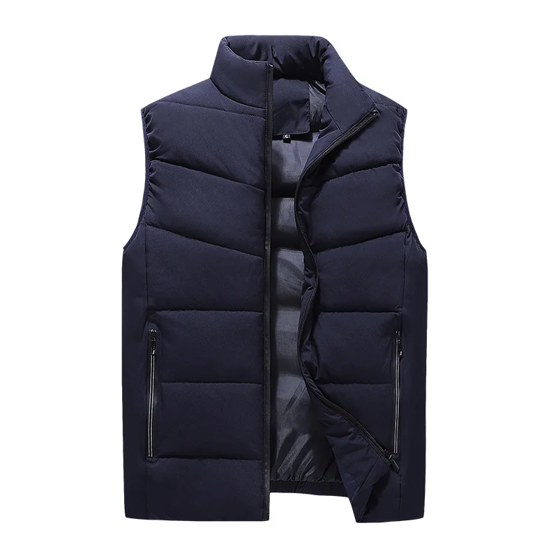 

8XL Men Winter New Ultralight Classic Warm Sleeveless Jacket Vest Waistcoat Autumn Waterproof Fashion Casual Outwear