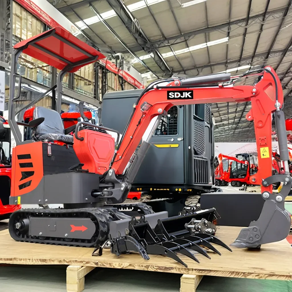 Ekskavator Kecil Mikro dengan Mesin Diesel Ekskavator mini 1 ton untuk dijual CE EPA Disetujui Penggali Mini 1,2 ton Populer disesuaikan