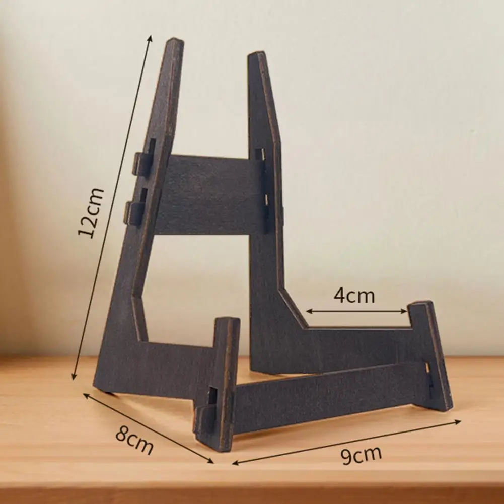 Display Stand for Plates Vintage Wooden Display Rack Vintage Wooden Plate Stand for Home Decoration Picture Display Holder Book