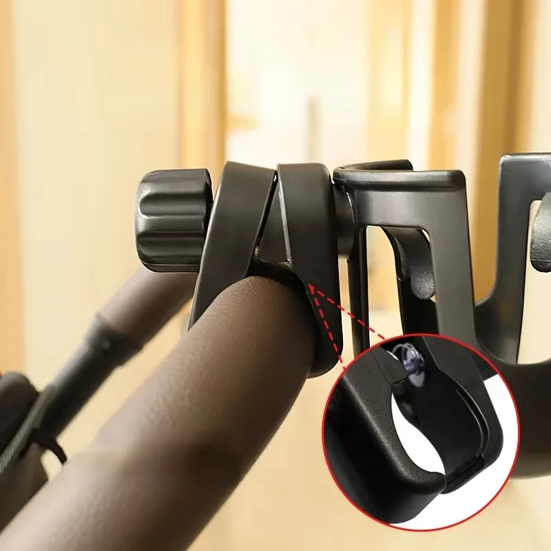 Pram Cup Holders Baby Stroller Water Cup Holder with Mobile Phone Holder Cart Carbicycle Pushchair Bottle Rack Phone Holders view 5