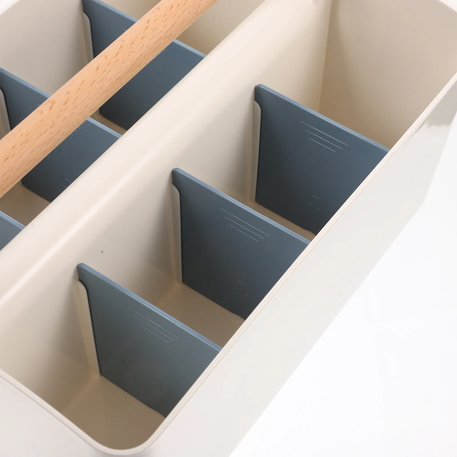 Desktop Organizer Box Multi-Grid Compartments For Pens Lipstick Makeup Cosmetics Office Sundries Storage Case Home Decor