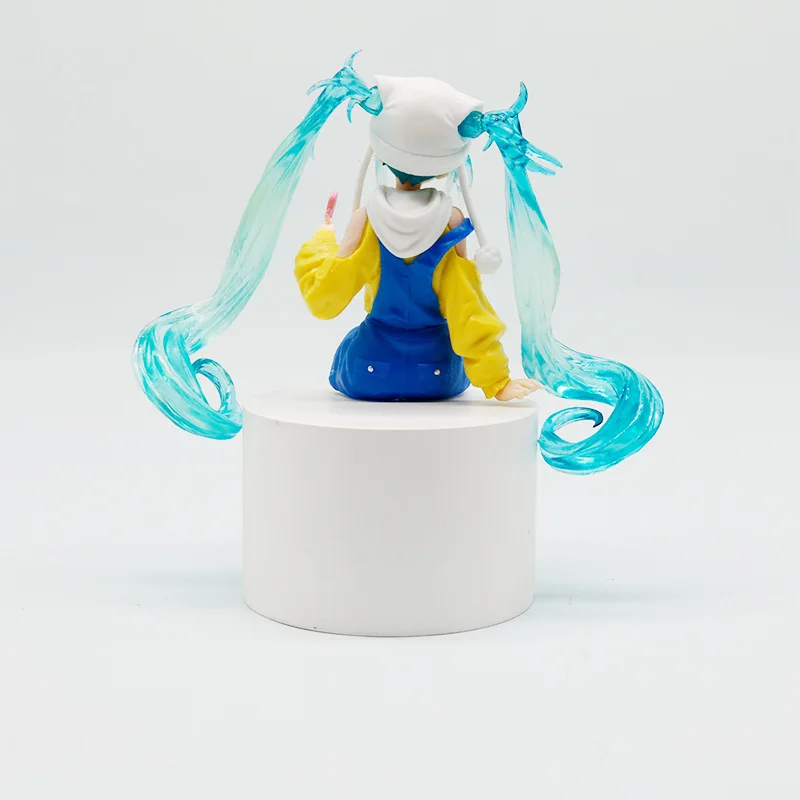 Bandai-figuras de acción de Hatsune Miku de 14cm, ropa amarilla, figuras de princesa con forma de corazón de caramelo, modelo de muñeca, juguetes para niños, regalos para seguidores