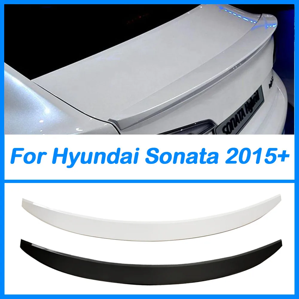 For Hyundai Verna Accent Spoiler 2015+ Car Tail Wing Decoration ABS Plastic Unpainted Rear Trunk Spoiler Body Kit Accessories