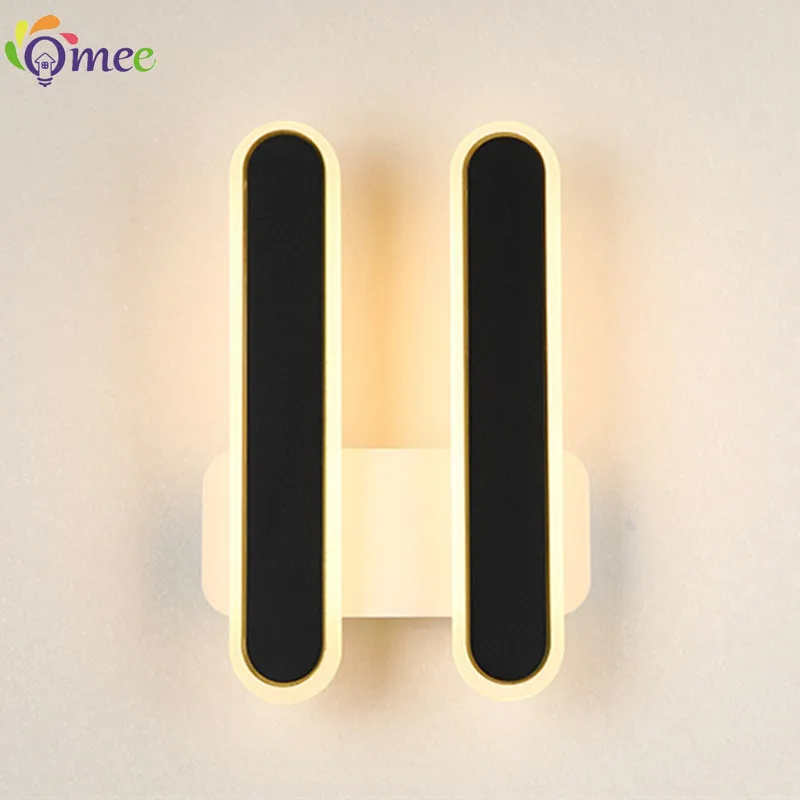 Moderne minimalist ische LED-Wand leuchte schwarz weiß Innendekoration Lampen Wand leuchte Wohnzimmer up down Licht Innen für Schlafzimmer