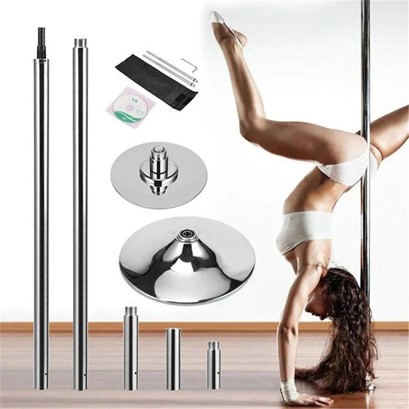 Portable pole dance dancing tube BJ-T60 can be fixed/rotating dance pole indoor home teaching fitness equipment