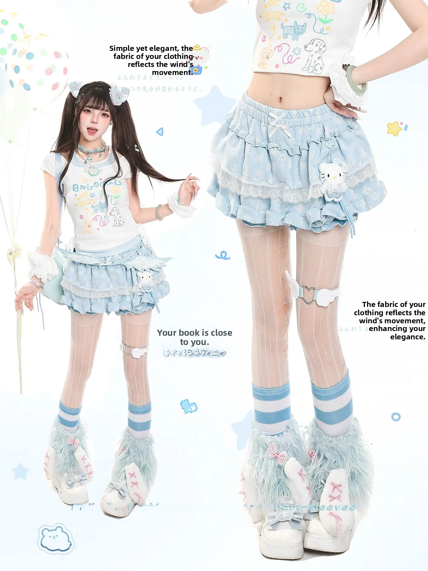 

Summer 2026 Women's High Waist Lace Puffy Skirt with Ruffle Cake Short Skirt Slimming Hip Covering Versatile Ladies Skirt
