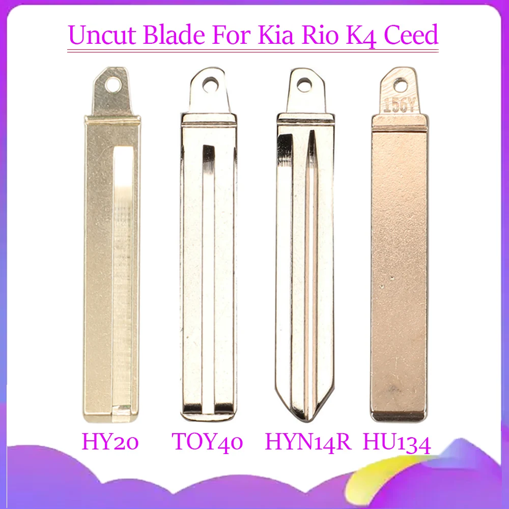 jingyuqin New Remote Car Key Uncut Blade For Kia Rio K4 Ceed Sportage Optima Sorento Cerato Soul Hyundai Keys Blank