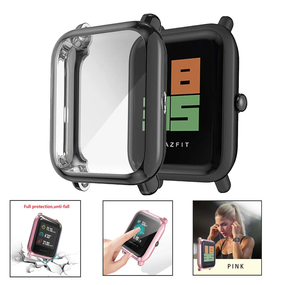 TPU Watch Case For Amazfit Bip/GTS 2Mini Screen Protector Cover For Amazfit Bip U Pro Bip S lite Pop pro Case Watch Screen Shell