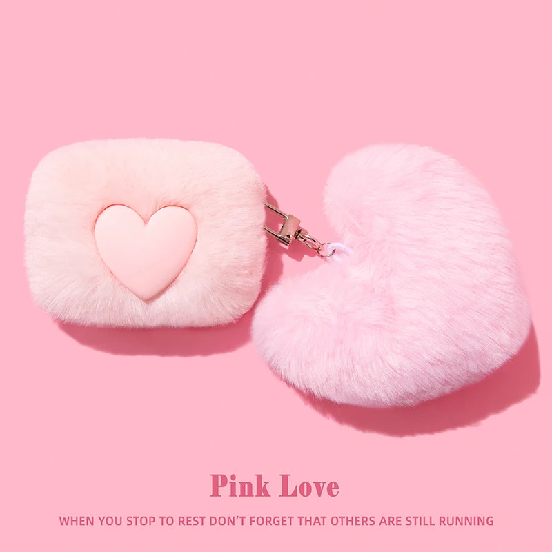 

For AirPods Pro3 Pro2 Pro for AirPods 1 2 3 4th Generation Wireless Bluetooth Plush Knitted Bluetooth Headset Box Love Design