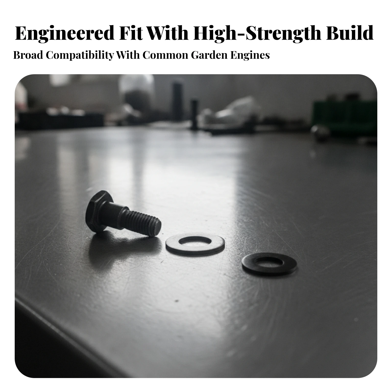 Garden Tool Fastening Screw Compact Replacement Garden Tool Screw Hardware for Lawn Equipment Maintenance, Field Settings