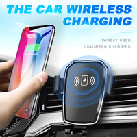 10W Wireless Fast Charger Car Mount Holder Stand For iPhone XS Max Samsung S9 For Xiaomi MIX 2S Huawei Mate 20 Pro Mate Parts