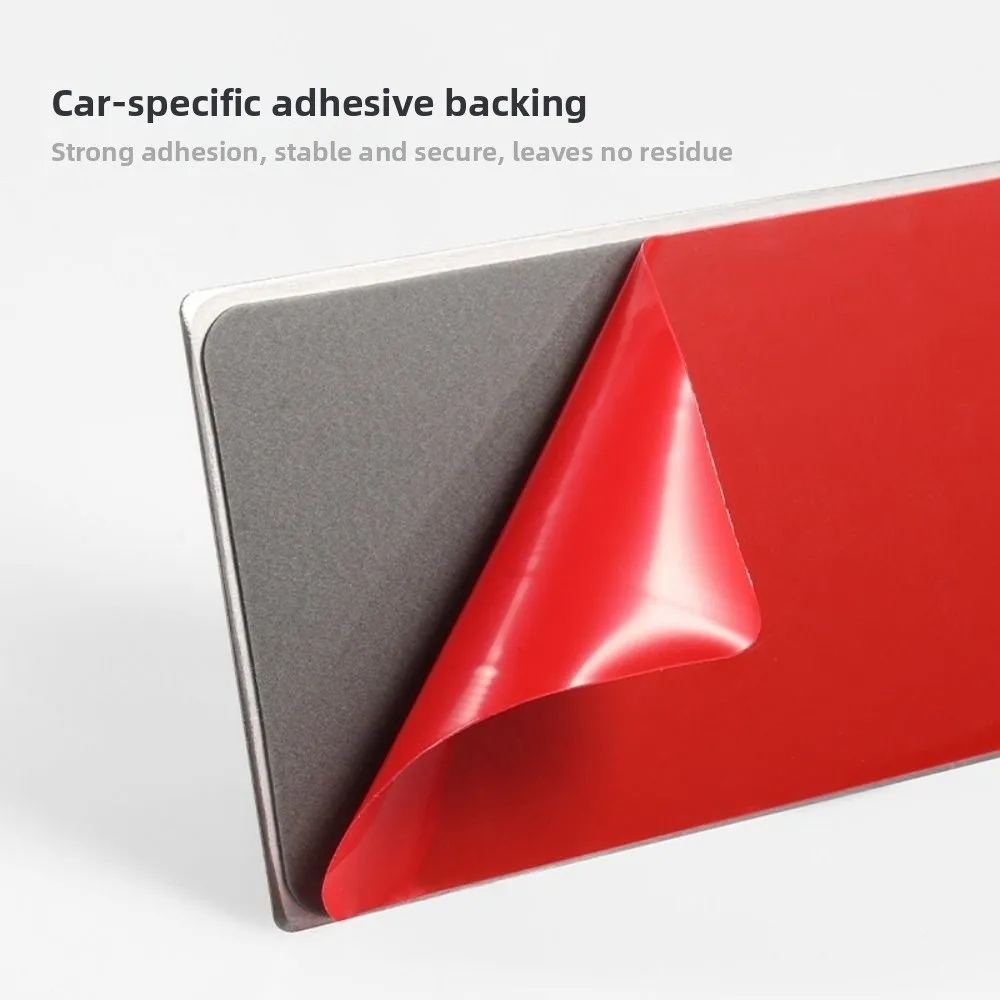 Stainless Steel Car Makeup Mirror Self-adhesive HD Mirrors Car Interior Cosmetic Mirror Easy Installation Rectangular/Oval