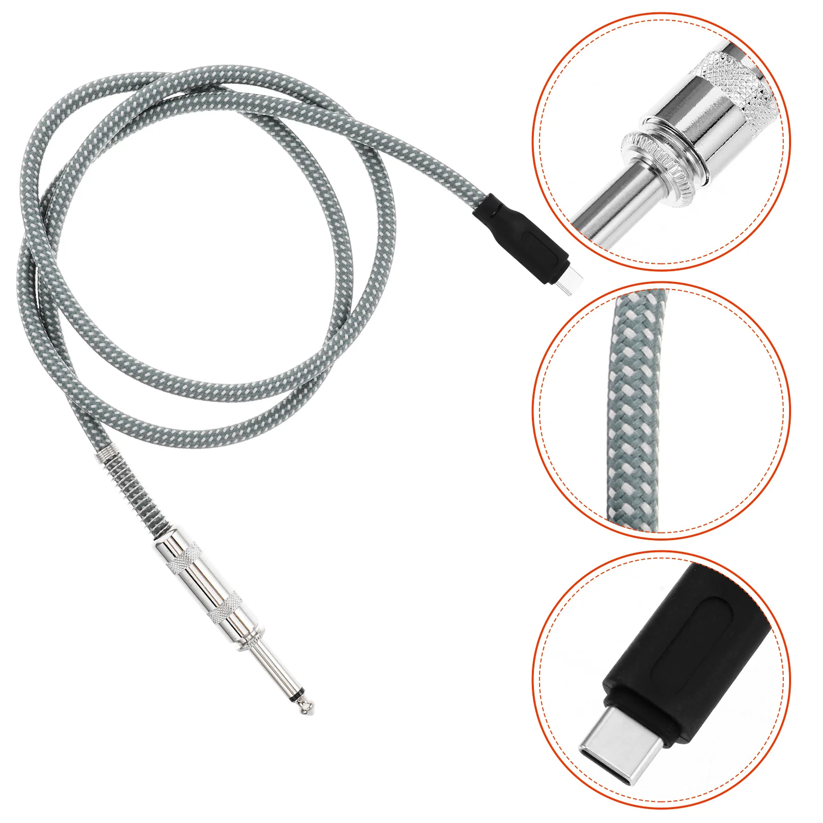 

-C to Xlr Male Audio Cable for Guitar Smartphone Music Production Stable Sound Quality Portable Solution