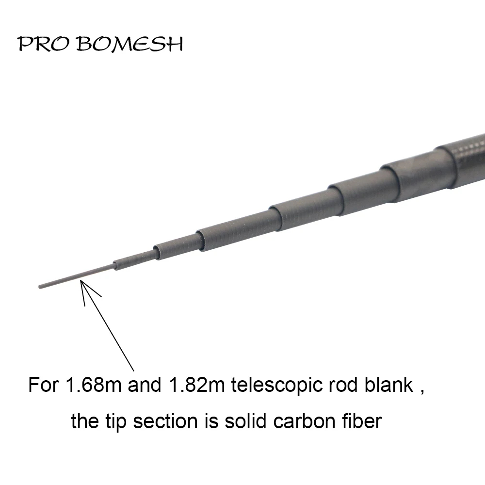 Pro Bomesh 1.67m 1.68m 1.82m 1.85m Xrays Wrap 4axis Wrap Carbon Fiber Travel Trout Rod Blank DIY Building Component Cane