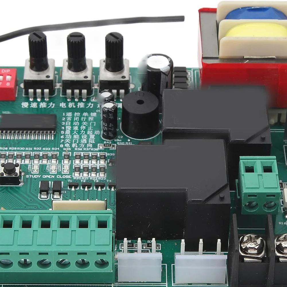 Tablero de control diario para abridor de puerta corredera de CA, tablero de control electrónico principal para motor de puerta corredera, puerta de repuesto (110 V)