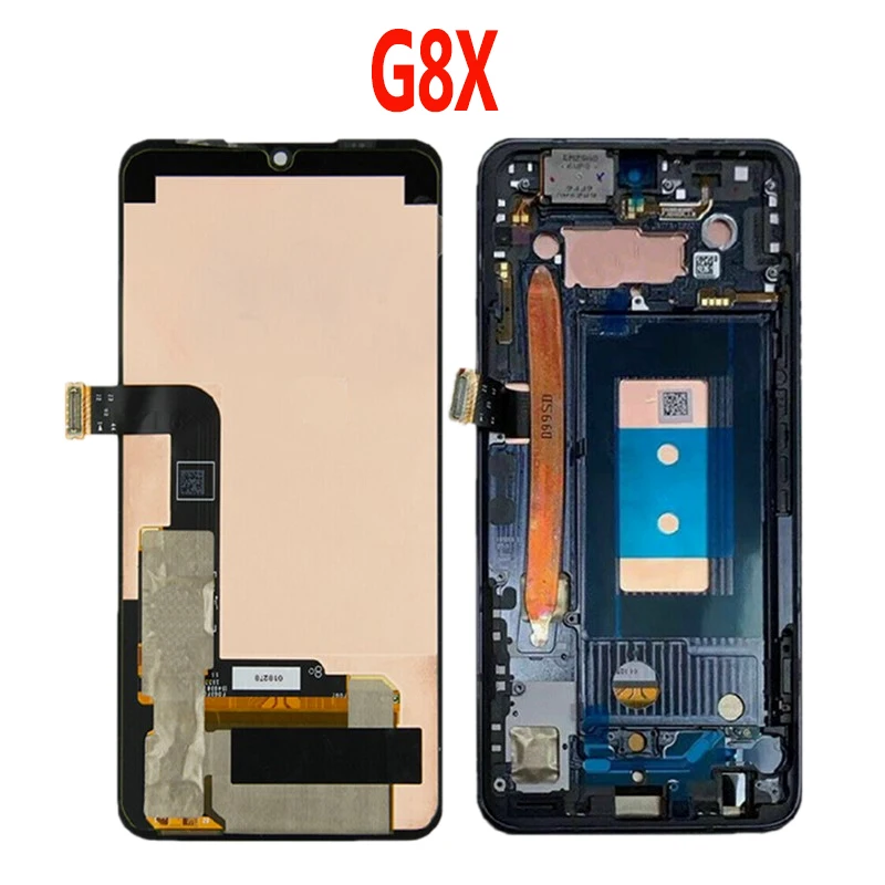 For LG G8X G8S LCD Display Touch Screen Digitizer Assembly G8S ThinQ G8X LCD With Fingerprint Replacement Parts