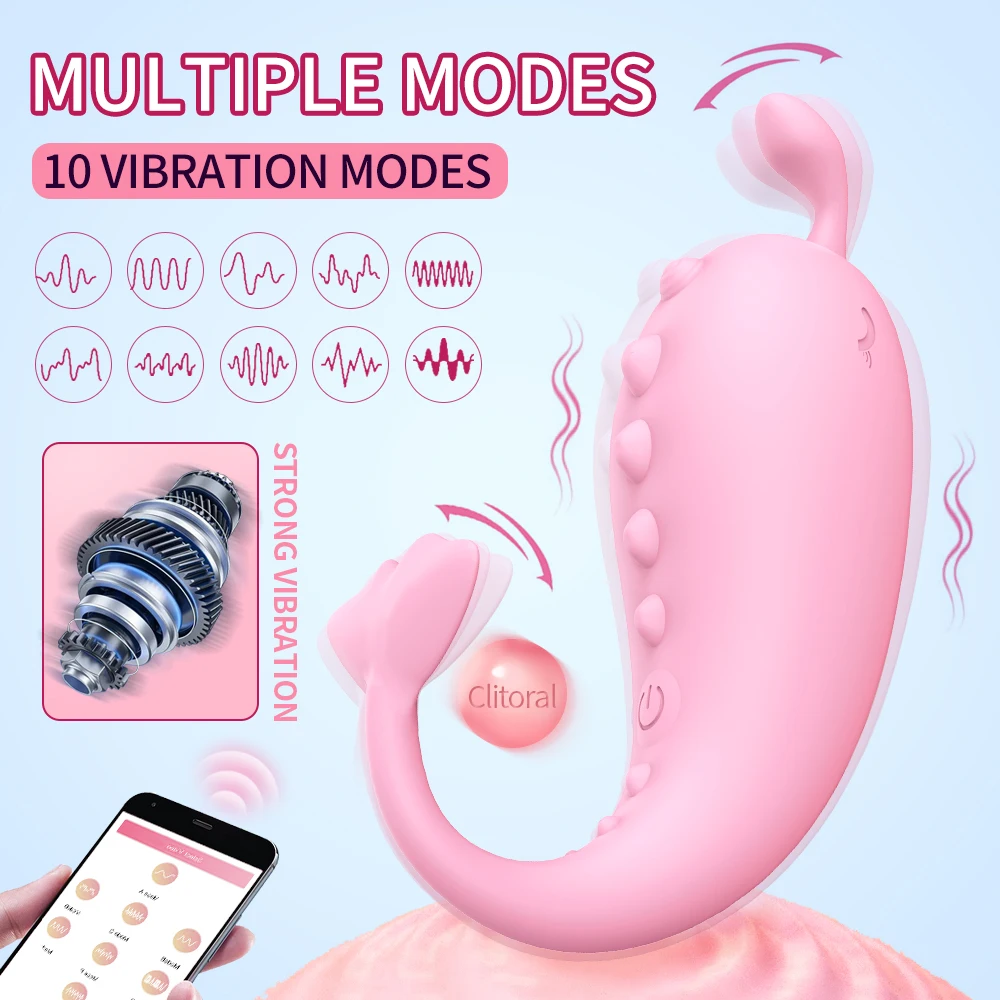 Safe Silicone Wearable Panties Vibrating Egg Vagina Clitoris Stimulator Interaction APP Control Vibrating Love Egg for Women 18+