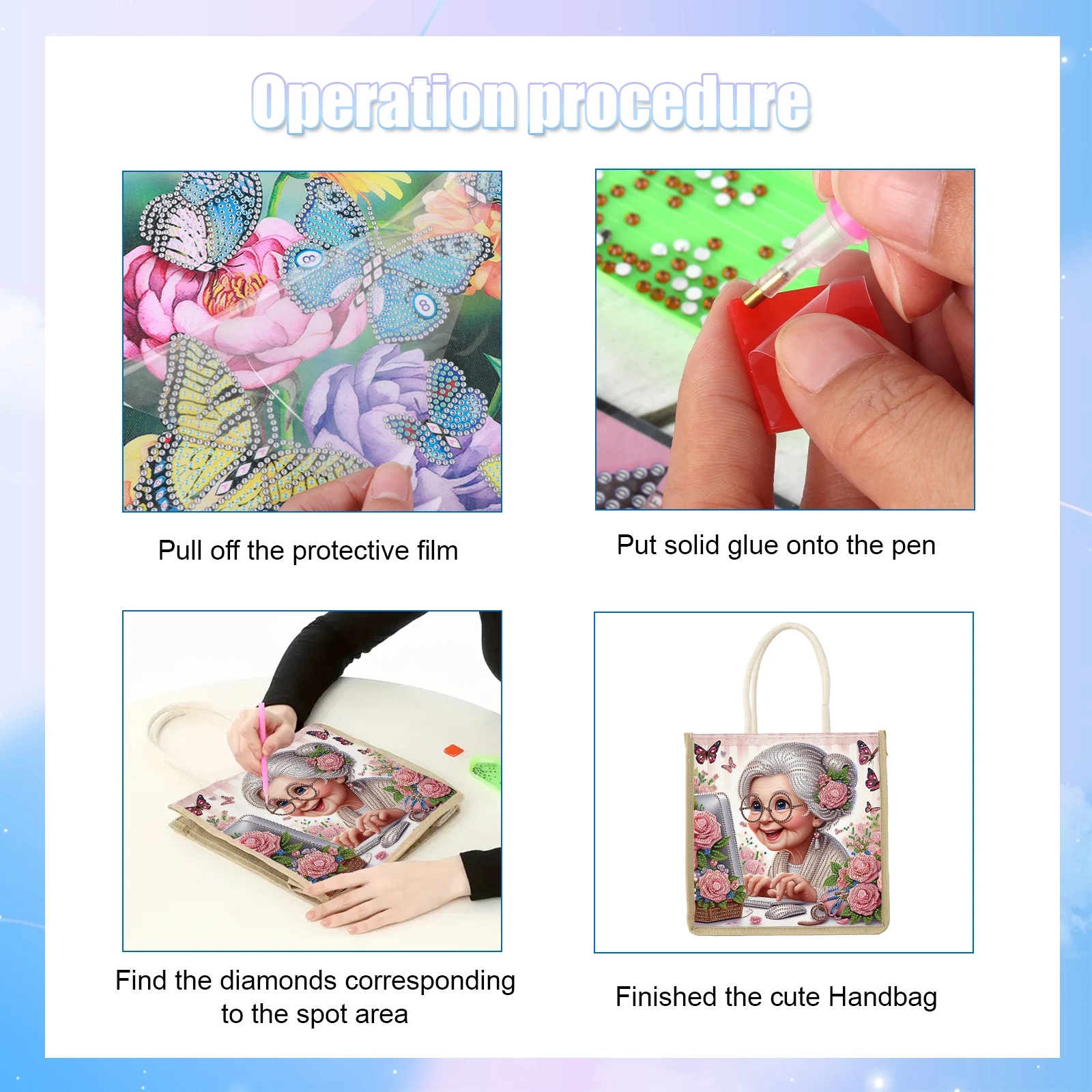 Diamant-Kunst-Malerei-Handtasc – Art Craft Kit Bewertung und Preis