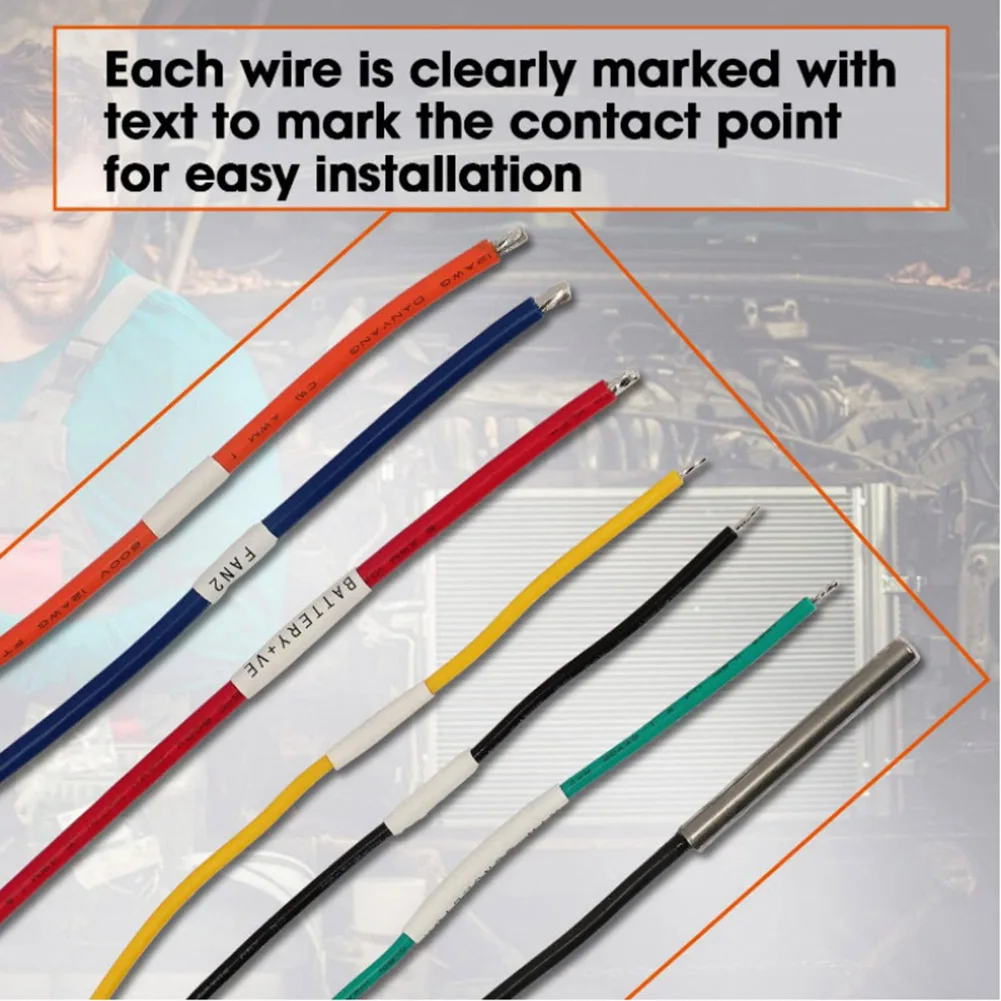 

Temperature Controller Digital Fan Switch Color blac Adjustable Temperature Control Motor Controller Adjustable Temp 40 C-110 C