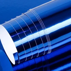 10cm X150cm Blue Chrome Mirror Car Wrap Vinyl Covering Film Sticker Decal Roll Sheet Air Bubble Free 4