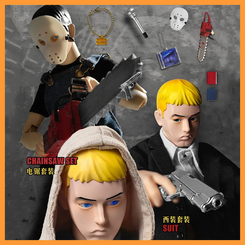 GOON Original 1/6 Scale Collectible Male Soldier American Rapper Eminem 12" Action Figure Full Set Decoration Creative Model