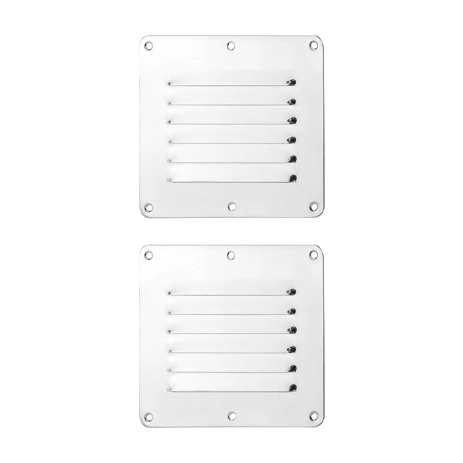 

2Pcs Vent Louver Grill Ducting Panel Air Outlet Vents 5"x4.5" Ventilation Grille