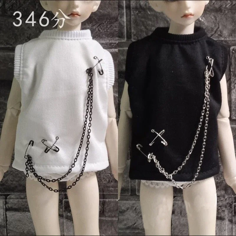 Doll's Clothes for 1/6 1/4 1/3 Bjd Doll Top Without Sleeves Camisole Diy Girl Toys Dress Up 30/45/60cm Doll Accessories,no Doll