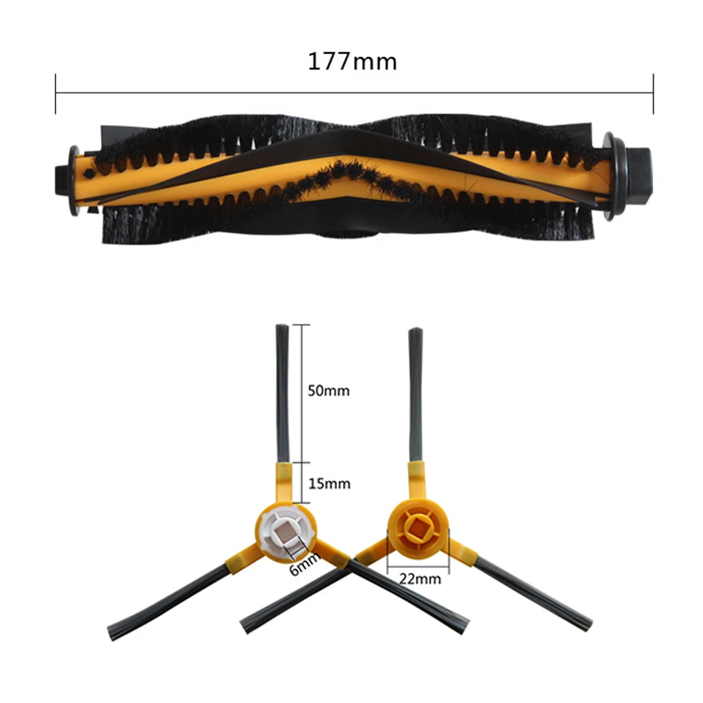 Vacuum Cleaner Main Roller Side Brush For BObsweep For PetHair For SLAM Replacement Parts Main Roller Side Brush High-Quality