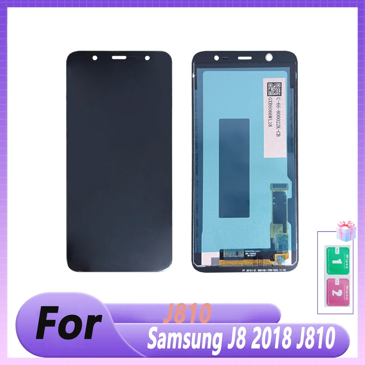 Pop новый 5,5-дюймовый ЖК-дисплей для Samsung J8 2018 J810, ЖК-дисплей, дигитайзер сенсорного экрана в сборе для Samsung J810, замена ЖК-экрана