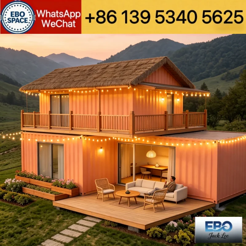  Prefabricated Space Capsule Mobile Cabin Expandable Container Villa Waterproof Tiny House For Beach Glamping Homestay Business