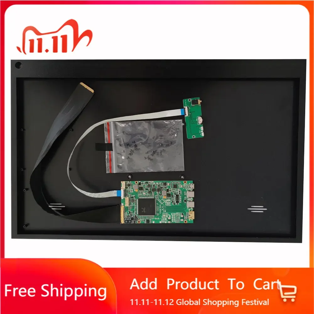 

Kit for B173HAN04 17.3" 1920X1080 screen case Metal alloy box cover+4K LCD driver board HDMI-Compatible type-C EDP LED LCD Panel