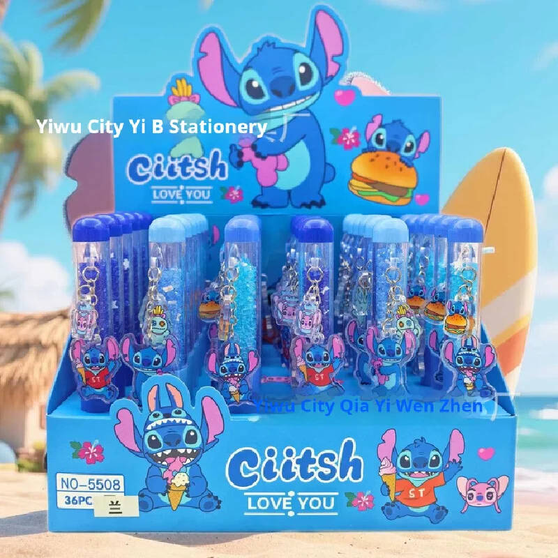 

Disney Star Baby 36Pcs Gel Pen Cartoon Set Stitch Pendant Creative Diamond 0.5Mm Blue Twist Pen Students Learn Stationery Gifts