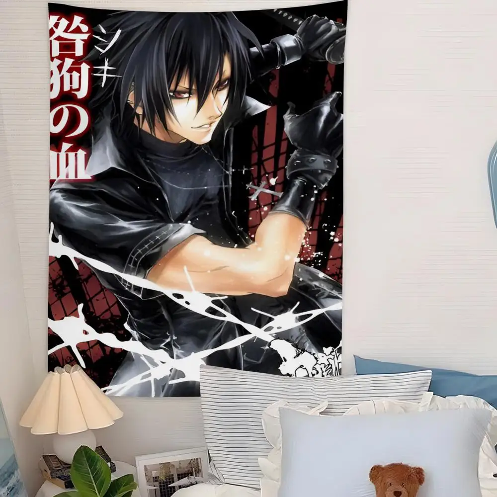 Anime T-Togainu No C-Chi Tapestry Microfiber Background Art Decor For Bedroom Living Room Bar Garden Outdoor Festival Wall Decor