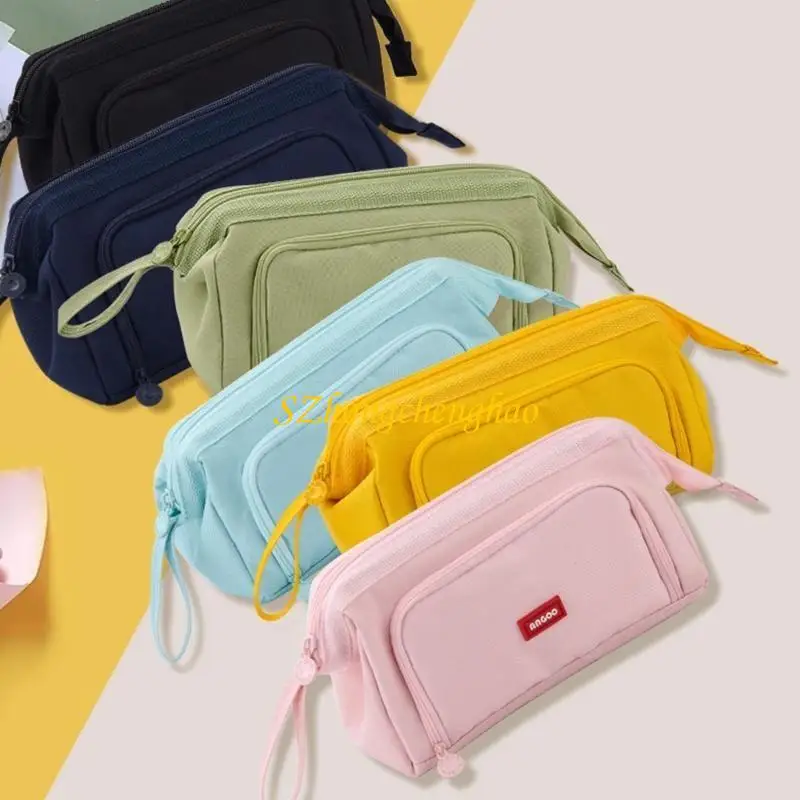 Crayon crayon Pouche à crayon, multifonction à capacité claire crayon papeterie 601d