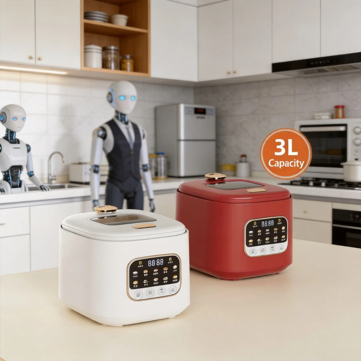 3L Visual Low Sugar Rice Cooker Smart Multi Function Cooker Soup Separation Household Pot For Rice Cooking And Steaming