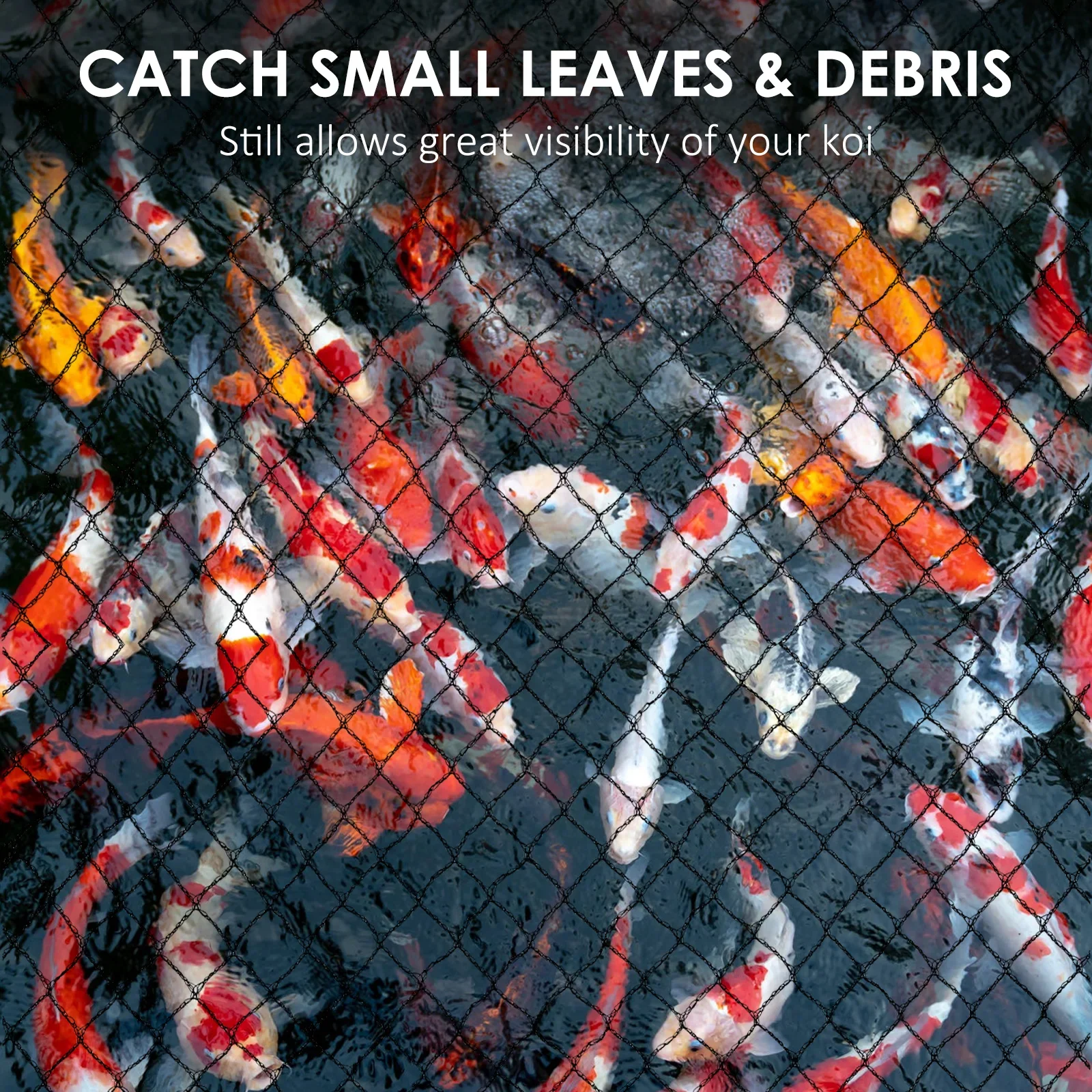 غطاء شبكي للبركة، شبكة واقية من البولي ايثيلين، غطاء شبكي واقي مرن، شبكة أمان للبركة، شبكة للكلاب والقطط، شبكة لمنع السقوط #6