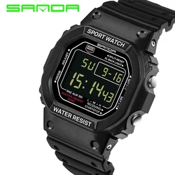 2024 Fashion Sanda Top Brand G Style Digital Watch Men Luxury Brand Military Sport Alarm Stopwatch Clock Male Relogio Masculino